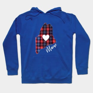 Love Maine in Plaid Hoodie